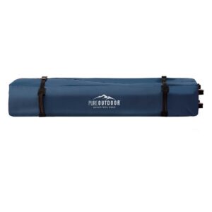 Monoprice 10 x 10 ft Pop Up Canopy - Navy Blue, 500D Polyester Canopy Cover, UPF50+, Waterproof, For Backyard BBQs, Camping, Tailgate, Sporting Events