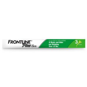Frontline Plus Flea and Tick Treatment for Cats and Kittens - 8 weeks and older - 3 doses