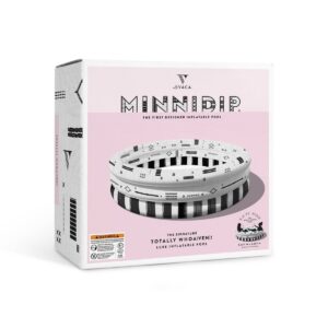 Minnidip Cabana Stripe Kiddie Pool - Black/White