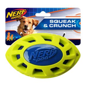 NERF Nerf Megaton Crunch Football Dog Toy - M