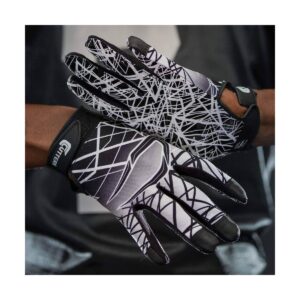 Cutters Game Day Receiver Adult Gloves Black - L