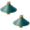 Woodlink Metal Wrap Around Bird House and Feeder Squirrel Baffle Guard for 4 x 4 Inch Pole Post (2 Pack)