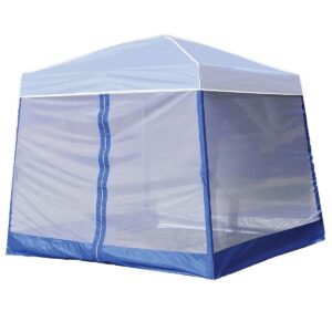 Z-Shade 10' x 10' Angled Leg Instant Canopy Tent Shelter w/ Screen & Weight Bags