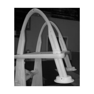 Confer Plastics CK7200 All Resin Construction Design Deck Conversion Accessory Kit for 7200 Roll Guard Outdoor Swimming Pool Ladder, Beige