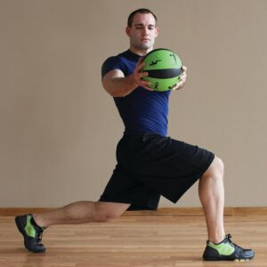 Prism Fitness 400-150-004 10 Pound Weighted Fitness Smart Medicine Ball for Pilates, Yoga, Strength Training, Blue