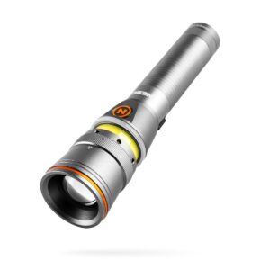 NEBO FRANKLIN Twist 400 Lumen Magnetic Handheld Flashlight Lantern with 3 Light Modes, Includes Rechargeable Battery and Pocket Clip