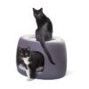 Step2 Furry Friends Bunk Bed Double Level Multi Functional Small Dog and Cat Pet Bed Lounger for Animals Up to 30 Pounds, Gray