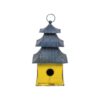 Multicolor Metal Pagoda House Decorative Birdhouse - Foreside Home & Garden