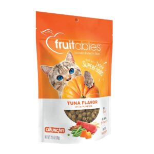 Fruitables Healthy Low Calorie Tuna and Pumpkin Crunchy Cat Treat - 2.5oz