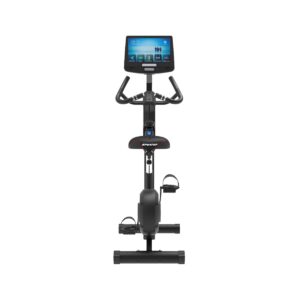 Sportop U80 Indoor Home Workout Bike Stationary Fitness Comfortable Cycler Exercise Machine with 12 Pre Programmed Trainings and Monitor Screen, Black