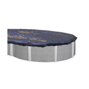Swimline PCO81928 Outdoor Lightweight Tear Resistant Winter Protective Cover for 16 x 25 Foot Above-Ground Oval Swimming Pools, Blue