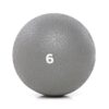 Power Systems Premium Slam Textured Rubber 10 Inch Round Exercise Ball Prime Fitness Training Weight, 6 Pounds, Gray