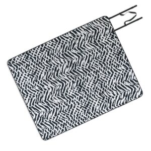 Ninola Design Japandi Texture Marks Picnic Blanket - Deny Designs