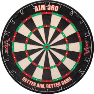 Viper AIM 360 Sisal Self Healing Practice Dartboard w/ Removable Aiming Circles