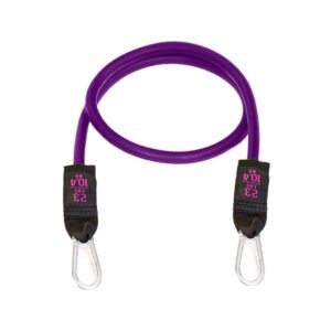 Bodylastics BLCOMP23 High Quality 23 Pound Full Body Anti Slip Resistance Clip Band Fitness Weight with Durable Patented Locks, Purple