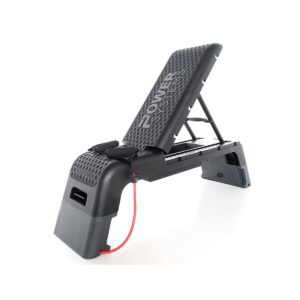 Power Systems Multi Functional Fitness Weight Bench Step Deck with Non Slip Surface for Full Body Home Exercise, Gym Cardio, and Strength Workouts