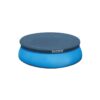 Intex 28023E Easy Set Above Ground Swimming Pool Vinyl Round Cover with Drain Holes and Nylon Tie-Down Ropes, Pool Not Included