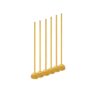 Champion Sports CK60 Set of 6 Plastic 60 Inch Agility Obstacle Coaching Sticks with Durable Sand Base Set for Kid and Adults, Yellow