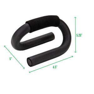 Mind Reader Push-Up Bar, Set of 2, Iron, Black