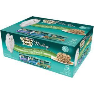 Purina Fancy Feast Medleys Gourmet Wet Cat Food In a Classic Sauce Primavera Collection - 3oz/12ct Variety Pack