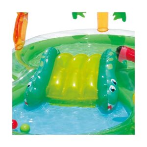 Summer Waves 8.5ft x 6.3ft x 50in Inflatable Kiddie Pool Play Center w/ Slide