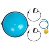 Monoprice GetFit Fitness Balance Trainer Ball w/ Anti-skid Base, Air Pump, & 3-Stage Resistance Bands for Workout, Exercise, Cardio, Strength Training