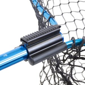 CLAM 15737 Fortis Walleye Fishing Angling Landing Net with 110 Inch Telescoping Handle, Conservation Focused Design, and Rubberized Coating