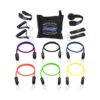 Bodylastics BLSET09 Max Tension XT High Quality 14 Piece Full Body Exercise Equipment Set with Anti Snap Weight Resistance Bands, Handles, and Anchors