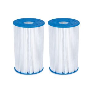 Summer Waves P57000302 Replacement Type B Swimming Pool and Hot Tub Spa Cartridge with Heavy Duty Ultimate Filtration Paper (4 Pack)