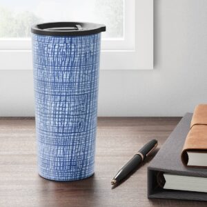 19oz Stainless Steel Vacuum Coffee Tumbler with Slide Lid Crayon Texture - Room Essentials™