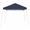 Z-Shade 10 x 10 Foot Angled Leg Instant Shade Outdoor Canopy Tent Portable Shelter with Durable Steel Frame and Carrying Bag, Navy