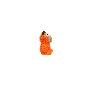 Mighty Microfiber Bull Dog Toy - Orange - M