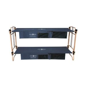 Disc-O-Bed Large Cam-O-Bunk Bunked Double Cot + No Slip Foot Pads