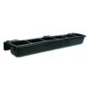 Little Giant HF9BLACK Hook Over Goat Trough Heavy Duty Galvanized Steel 9 Quart Feeder, Black