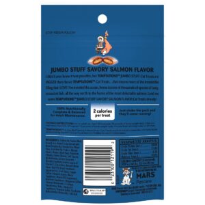 Temptations Jumbo Stuff Savory Salmon Flavor Crunchy Cat Treats - 2.47oz