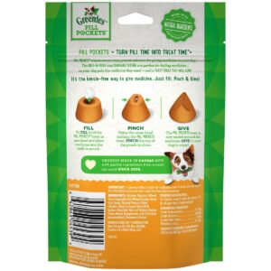 Greenies Tablet Size Pill Pockets Chicken Flavor Dental Dog Treats - 30ct/3.2oz