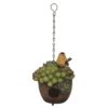 Transpac Resin 13 in. Green Spring Succulent Planter Birdhouse