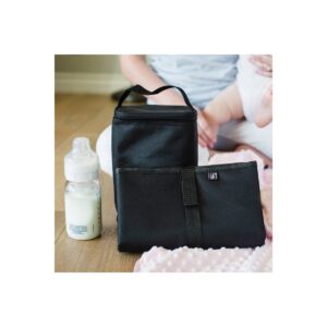 JL Childress Two Cool Double Bottle Bag with Ice Pack - Black 24qt