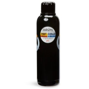 Just Funky Overwatch Logo Black Double Wall Stainless Steel Water Bottle | Holds 17 Ounces