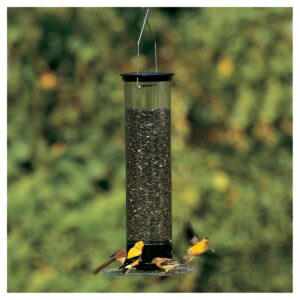 Droll Yankees Yankee Tipper Collapsing Tray Squirrel Proof Bird Feeder - Black - 21"