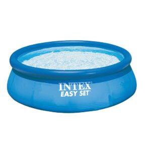 Intex 28131EH 12ft x 30in Easy Set Above Ground Inflatable Kid Swimming Pool with 530 GPH Filter Pump and 3 Inch Chlorine Tabs, 50 lbs