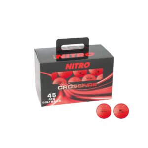 Nitro Golf Crossfire Golf Balls Red - 45pc