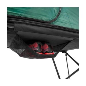 Kamp-Rite CTC XL Compact Collapsible Sleeping 3 in 1 Tent Cot for 1 Person with Roller Storage Bag, Quick and Easy Setup, Green