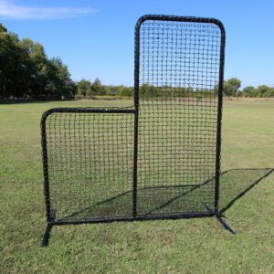 Cimarron Sports 7 x 6 Foot Baseball Softball Replacement Protective Portable Pitching L Screen Safety Netting, Net Only (No Frame Included)