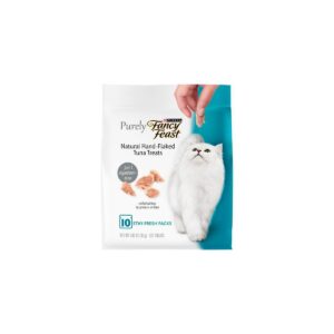 Purina Fancy Feast Purely Hand-Flaked Tuna Meaty Cat Treats - 1.06oz/10ct Pack