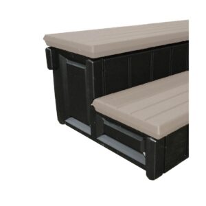 Confer Leisure Accents 36 Inch Deluxe Patio Long Hot Tub Spa Step, Portabello