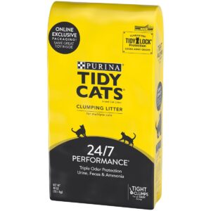 Purina Tidy Cats 24/7 Performance Clumping Cat Litter for Multiple Cats - 40lbs