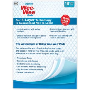 Four Paws Wee-Wee Gigantic Dog Pads - 18ct