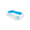 Intex 8.5ft x 5.75ft x 22in 198 Gallon Inflatable Family Swimming Pool, Blue