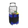 Picnic at Ascot 32 Can Collapsible Rolling Insulated Cooler - Royal Blue